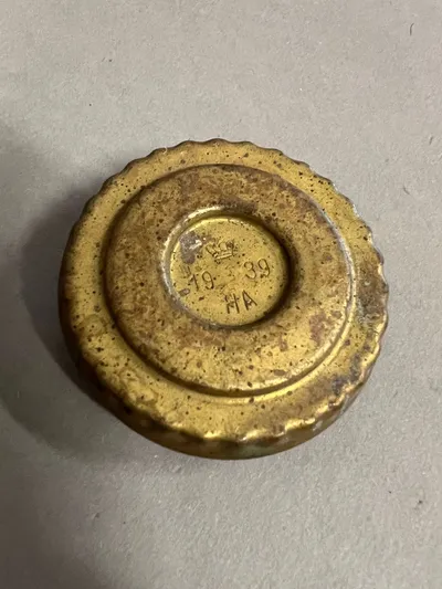 Original Dansk 1939 dateret beskyttelses hætte, moter
