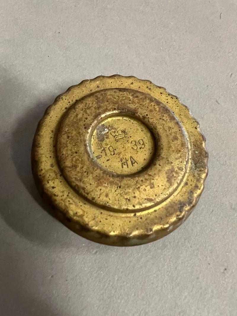 Original Dansk 1939 dateret beskyttelses hætte, moter