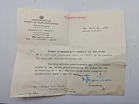 Originale patentbreve mm på aggregat til pibestopning
