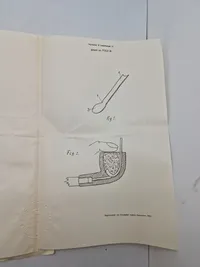 Originale patentbreve mm på aggregat til pibestopning