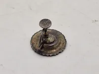 Georg Jensen marguerit ørering, sterlingsølv og emalje