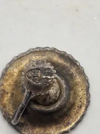 Georg Jensen marguerit ørering, sterlingsølv og emalje
