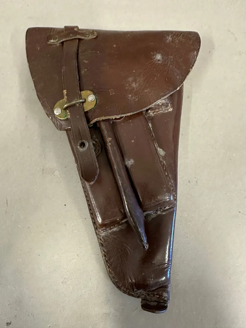 Original pistol taske til Lahti pistol, brugt af den Danske brigade i Sverige WW2