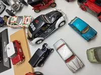 Stor samling modelbiler