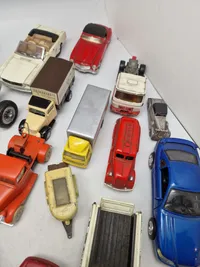 Stor samling modelbiler