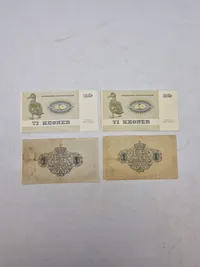 Originale danske pengesedler