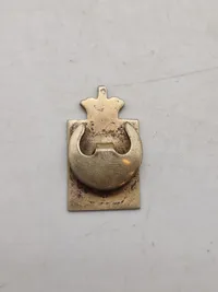 Originalt Georg Jensen kongemærke - sterlingsølv og emalje