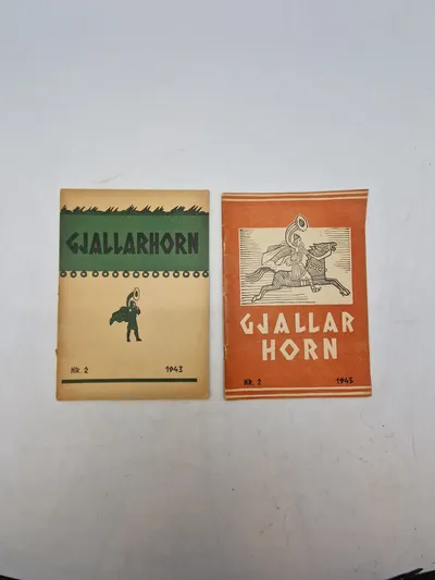 Originale eks. af “Gjallarhorn” fra 1943 og 1945