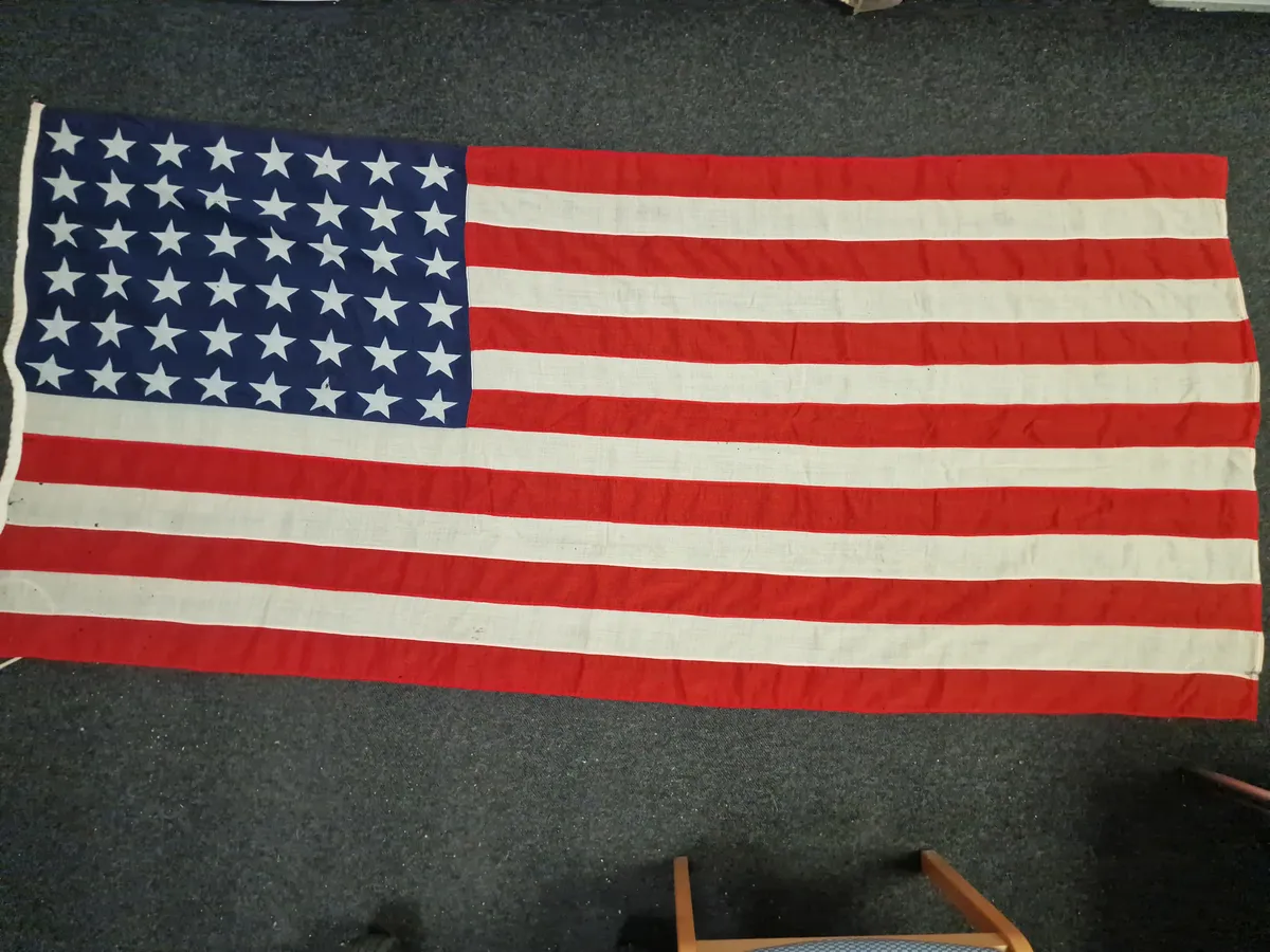 Originalt amerikansk flag WW2 48 stjerner