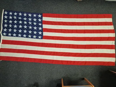 Originalt amerikansk flag WW2 48 stjerner