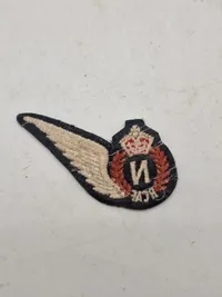 Originalt stofmærke RCAF, ww2