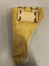 Original Dansk  webbing taske til pistol, tidligere Canadisk WW2