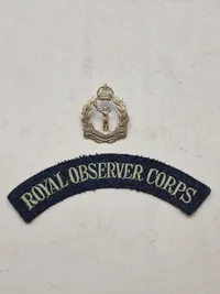 Lot originalt Royal Observer Corps WW2