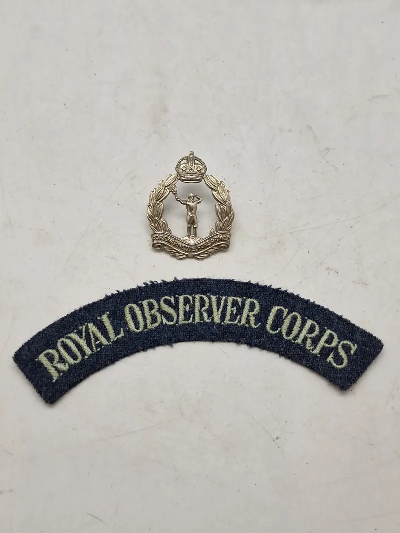 Lot originalt Royal Observer Corps WW2
