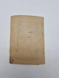 Original SOLDIER'S RELEASE BOOK
CLASS "A"