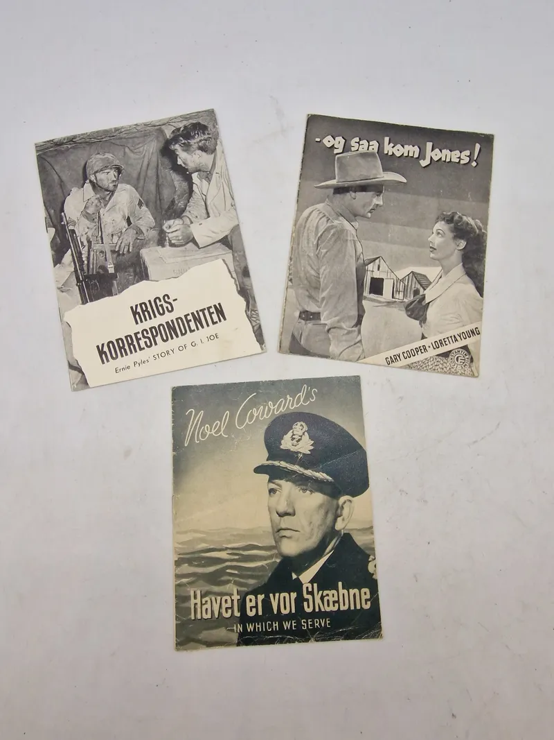 Lot originale filmprogrammer