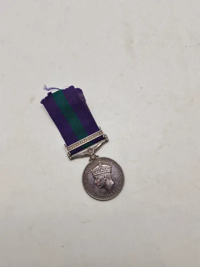 Original Palæstina medalje 1945-1948 Navgiven