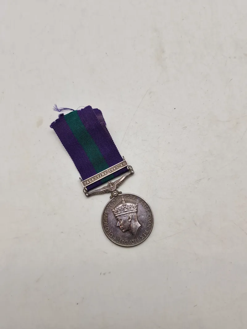 Original Palæstina medalje 1945-1948 Navgiven