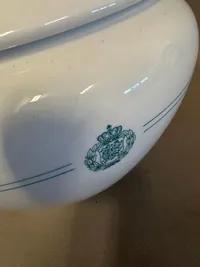 Original suppeterrin fra den danske hær (kgl porcelæn)