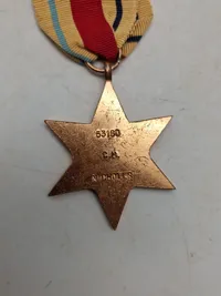 Original The Afrika Star - ww2 (Navngiven) Sydafrika