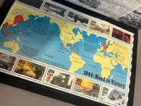 Samling WW2 minde frimærker