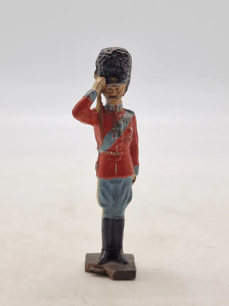 Original linoliumsfigur forstillende Kong Christian X