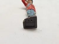 Original linoliumsfigur forstillende Kong Christian X