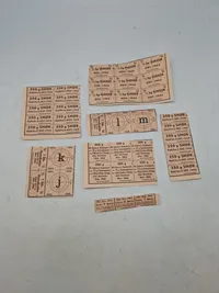 Lot originale rationeringsmærker 1944