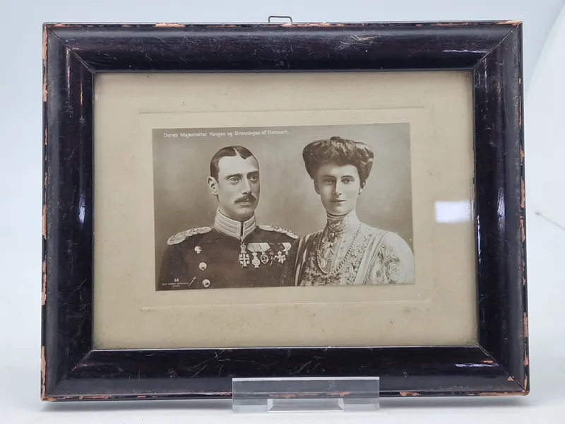 Originalt foto af Kong Christian X og Dronning Alexandrine