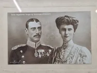 Originalt foto af Kong Christian X og Dronning Alexandrine