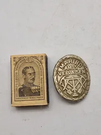 Originalt mærke for Maribo Amts Vejvæsen