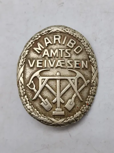 Originalt mærke for Maribo Amts Vejvæsen