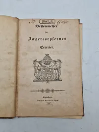 Bestemmelser for Jægercorpsernes
Erercice - original og ekstremt sjælden