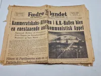 Originalt eks. af den nazistiske avis “Fædrelandet”