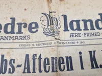 Originalt eks. af den nazistiske avis “Fædrelandet”