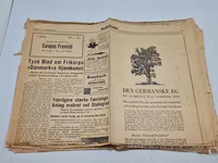 Originalt eks. af den nazistiske avis “Fædrelandet”