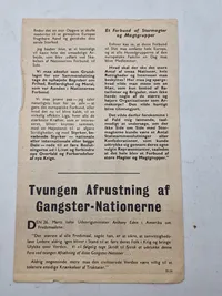 Lot originale illegale flyveblade, ww2 nedkastet over Danmark WW2