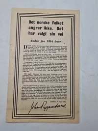 Lot originale illegale flyveblade, ww2 nedkastet over Danmark WW2