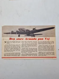 Lot originale illegale flyveblade, ww2 nedkastet over Danmark WW2