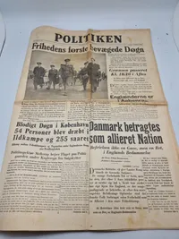 Samling originale befrielses aviser 1945