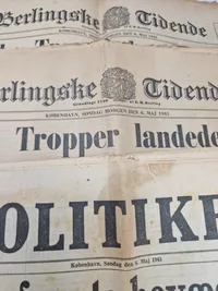 Samling originale befrielses aviser 1945