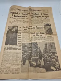 Samling originale befrielses aviser 1945