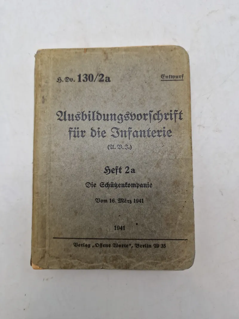 Tysk WW2 håndbog for soldater