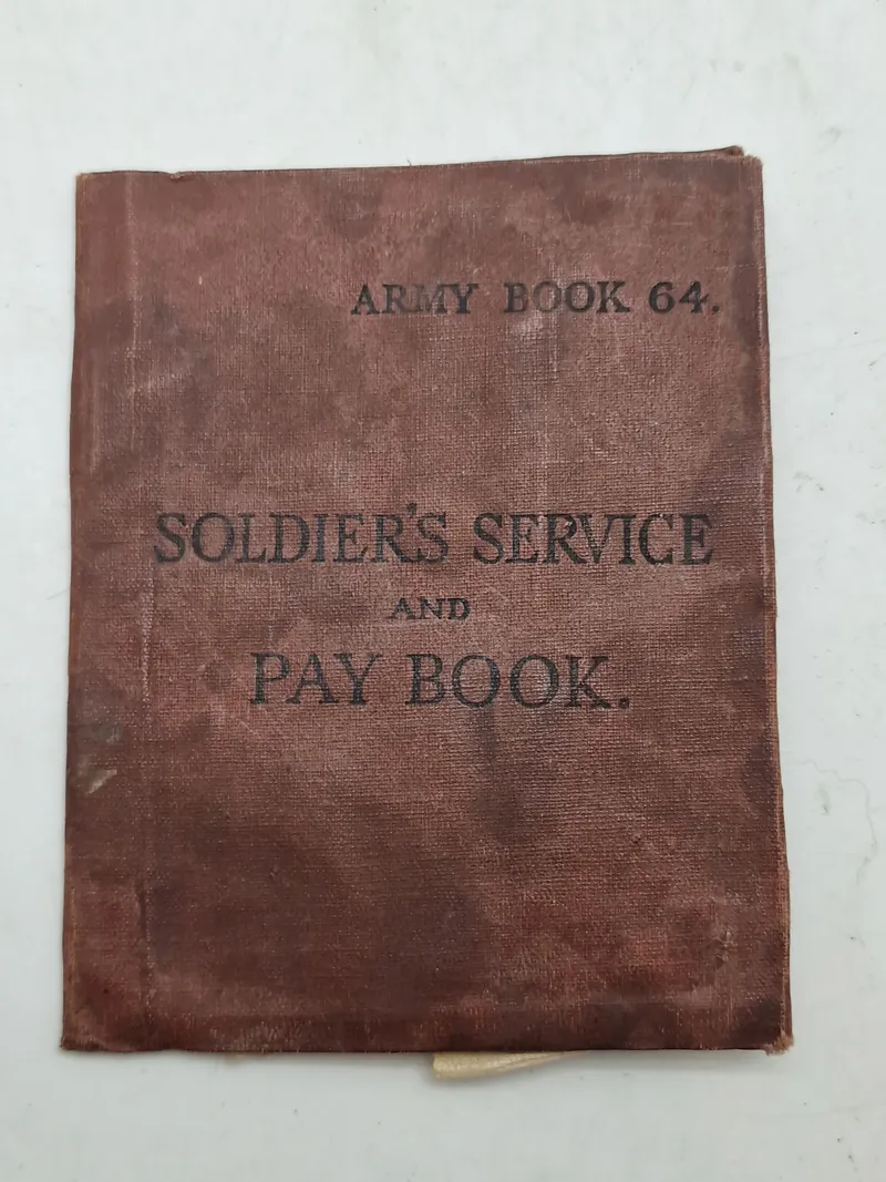 Original Soldiers service and pay book