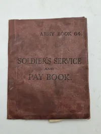 Original Soldiers service and pay book