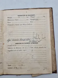 Original Soldiers service and pay book