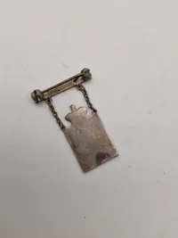 Originalt Georg Jensen kongemærke - Sterlingsølv og emalje