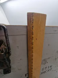 Original tysk ww2 kasse genbrugt i det danske søværn