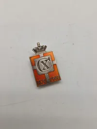 Originalt Georg Jensen kongemærke - Sterlingsølv og emalje
