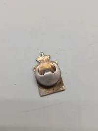 Originalt Georg Jensen kongemærke - Sterlingsølv og emalje